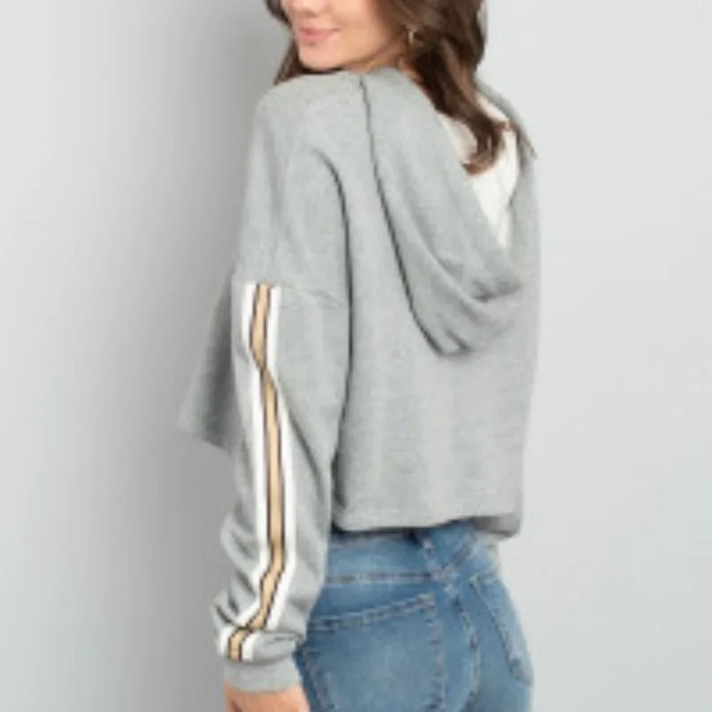 NWT Wild Honey Cropped Hoodie Sz: L - Picture 5 of 5